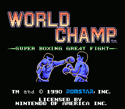 World Champ screenshot 4 for NES